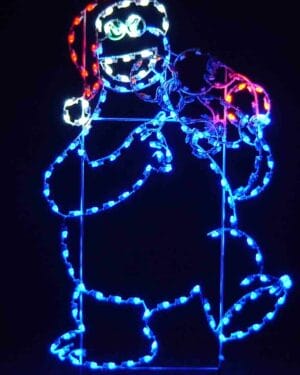 ANIMATED 8' COOKIE MONSTER with SANTA HAT