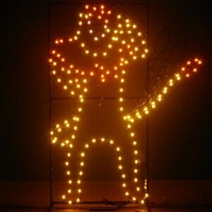 8' Cowardly Lion Holiday Light Display