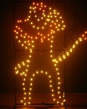 8' Cowardly Lion Holiday Light Display