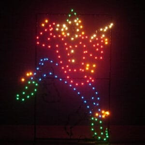 8' Animated Scarecrow Holiday Light Display