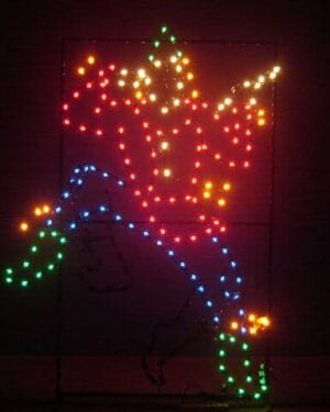 8' Animated Scarecrow Holiday Light Display