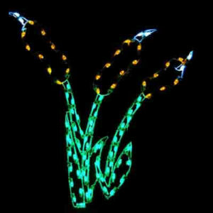 5' Cattails Holiday Light Display