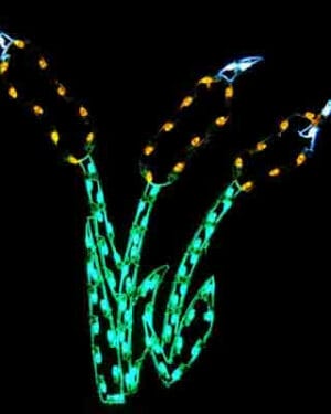 5' Cattails Holiday Light Display