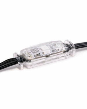 RGB Clear Pebble with Black Wire