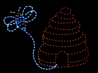 8' Beehive Holiday Light Display