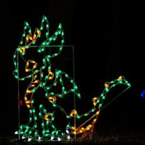 6' Baby Dragon Holiday Light Display