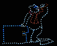 8' Bear Drinking Coke Holiday Light Display