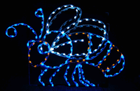 5' Animated Bee Holiday Light Display
