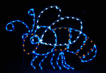 5' Bee Holiday Light Display