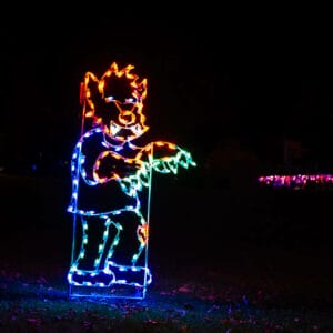 6' Werewolf Halloween Light Display