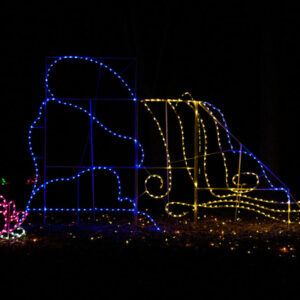 12' Waterfall Holiday Light Display