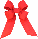 12" CANADA RED NYLON CHRISTMAS BOW