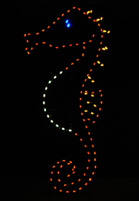 8' Seahorse Holiday Light Display