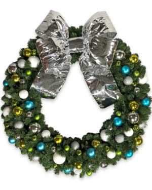36" Non-Lit Coastal Garland Bullpine Wreath
