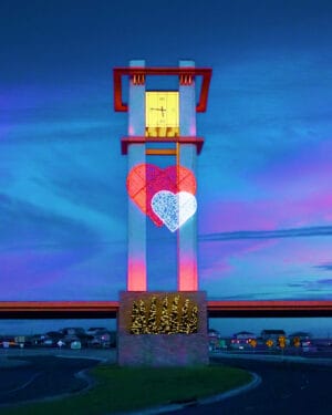 Heart Custom Valentine's Day Fiberglass Display