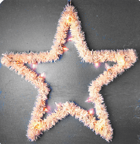 3' 5 Point Star Commercial Garland Tree Topper