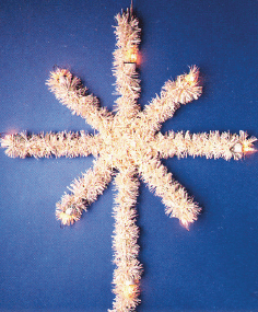 2' Starburst Garland Commercial Tree Topper