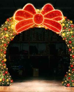 3D Walkthrough Wreath Arch Holiday Light Display