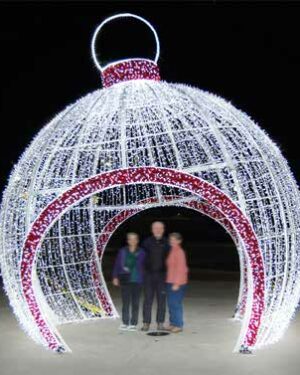 18' Tilted Walkthrough Ornament Holiday Light Display