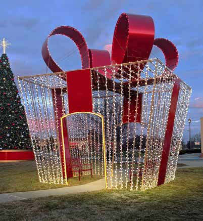 17' Walkthrough Package With Film Bow Holiday Light Display