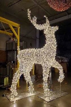 3D Deer Holiday Lighting Display