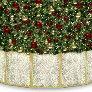 4' Panel Tree Base Skin With PVC Mesh Lighting