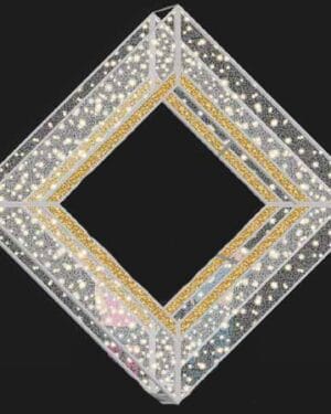 8' Adaptable Photo Frame Holiday Light Display