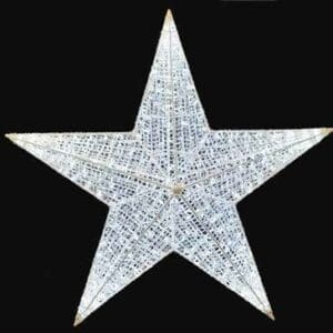 7' Full 3D PVC Mesh Star Holiday Lighting Display