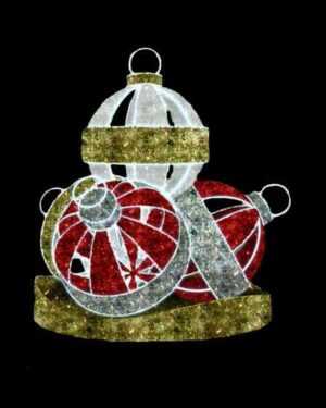 Giant Ornament Stack Holiday Display