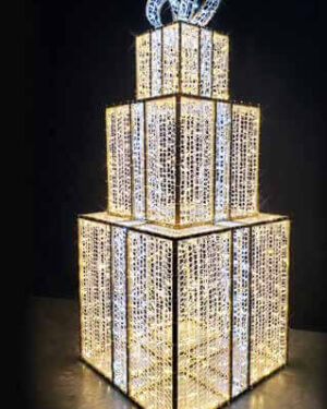 9' Majestic Packages Holiday Light Display