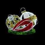 Mixed Ornament Group Holiday Display