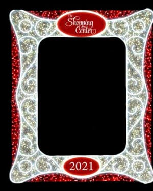 8.5' Alphonse Nouveau Photo Op Frame Holiday Light Display