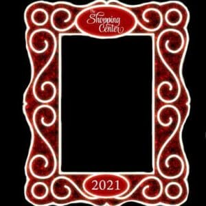 Victor Photo Frames Holiday Light Display