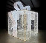 This 13' Walkthrough Gift Box Holiday Light Display