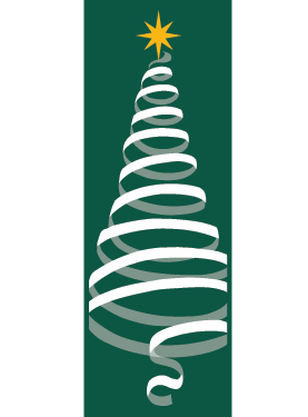 Modern Spiral Tree Street Banner 02204