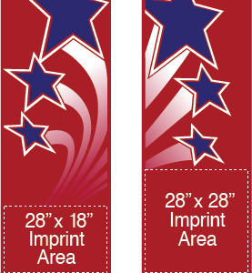 Trio Of Shooting Stars Street Banner Set 04209