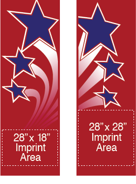 Trio Of Shooting Stars Street Banner Set 04209