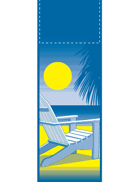 New Sunny Beach Chair Street Banner 06212