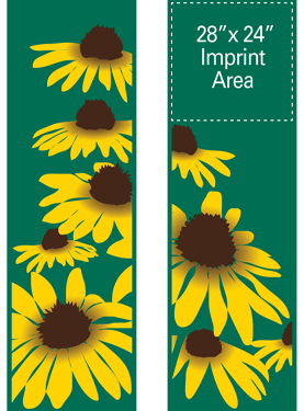 Yellow Cone Sunflowers Street Banner Set 06313