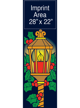 Festive Lamppost Street Banner 06423