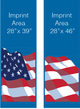 Blue Patriot Flag Street Banner Set 09305