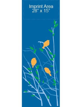 Trio Of Autumn Birds Street Banner 09306