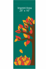 Falling Autumn Leaves Street Banner 09321