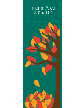 Falling Autumn Leaves Street Banner 09321