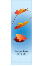 Falling Leaves In Wind Street Banner 09935