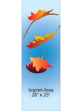 Falling Leaves In Wind Street Banner 09935