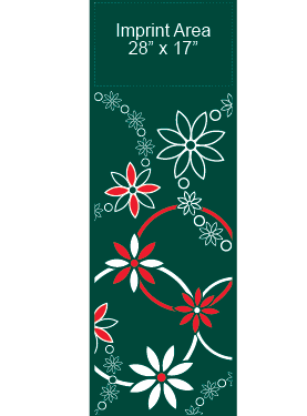 Modern Flower Wreath Street Banner 10217