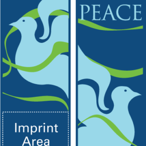 Grey Doves Of Peace Street Banner Set 11219