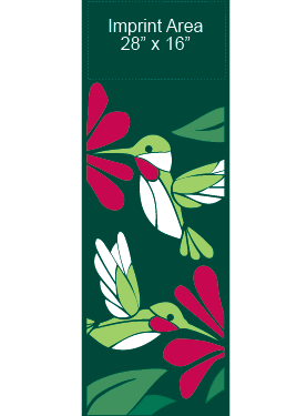 Hummingbirds Flying Street Banner 11301_30x94