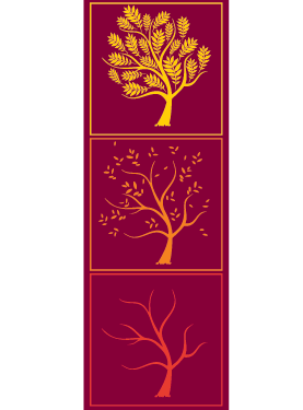 Thinning November Leaves Street Banner 11321